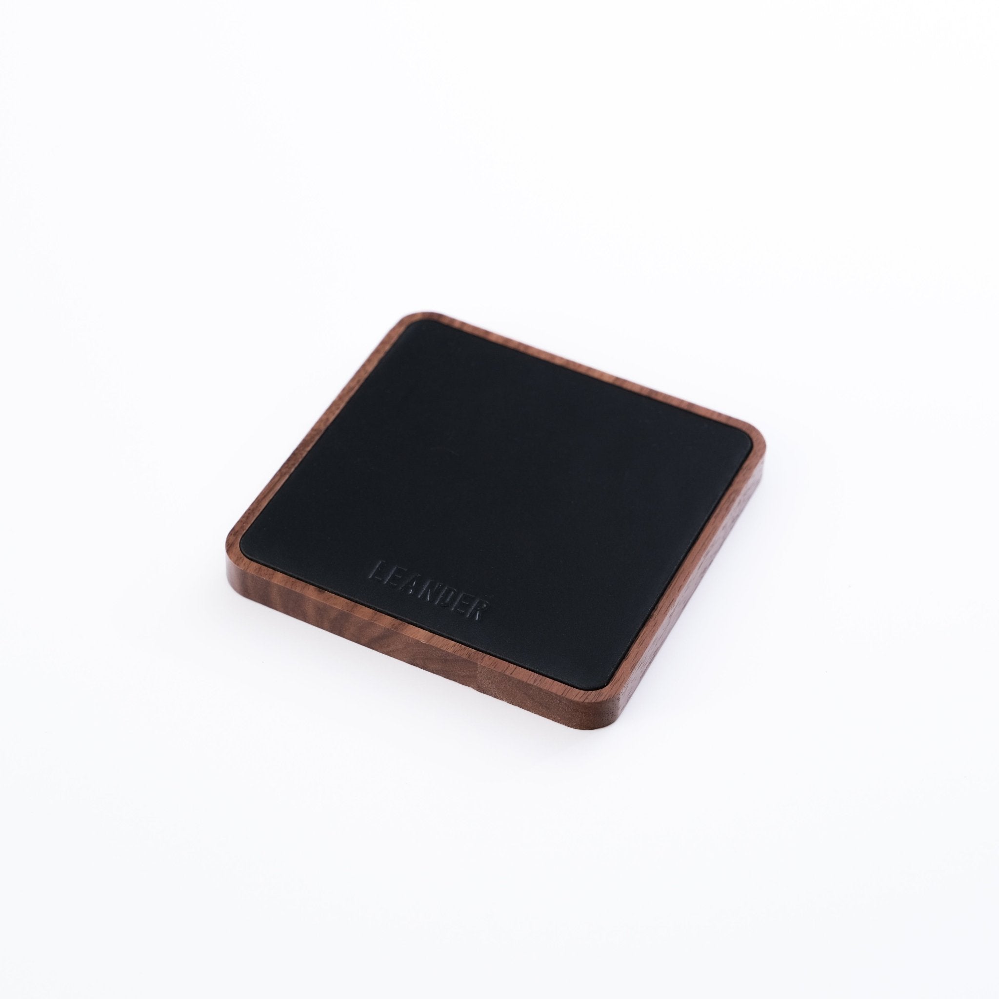 Leander | Black Leather Coaster