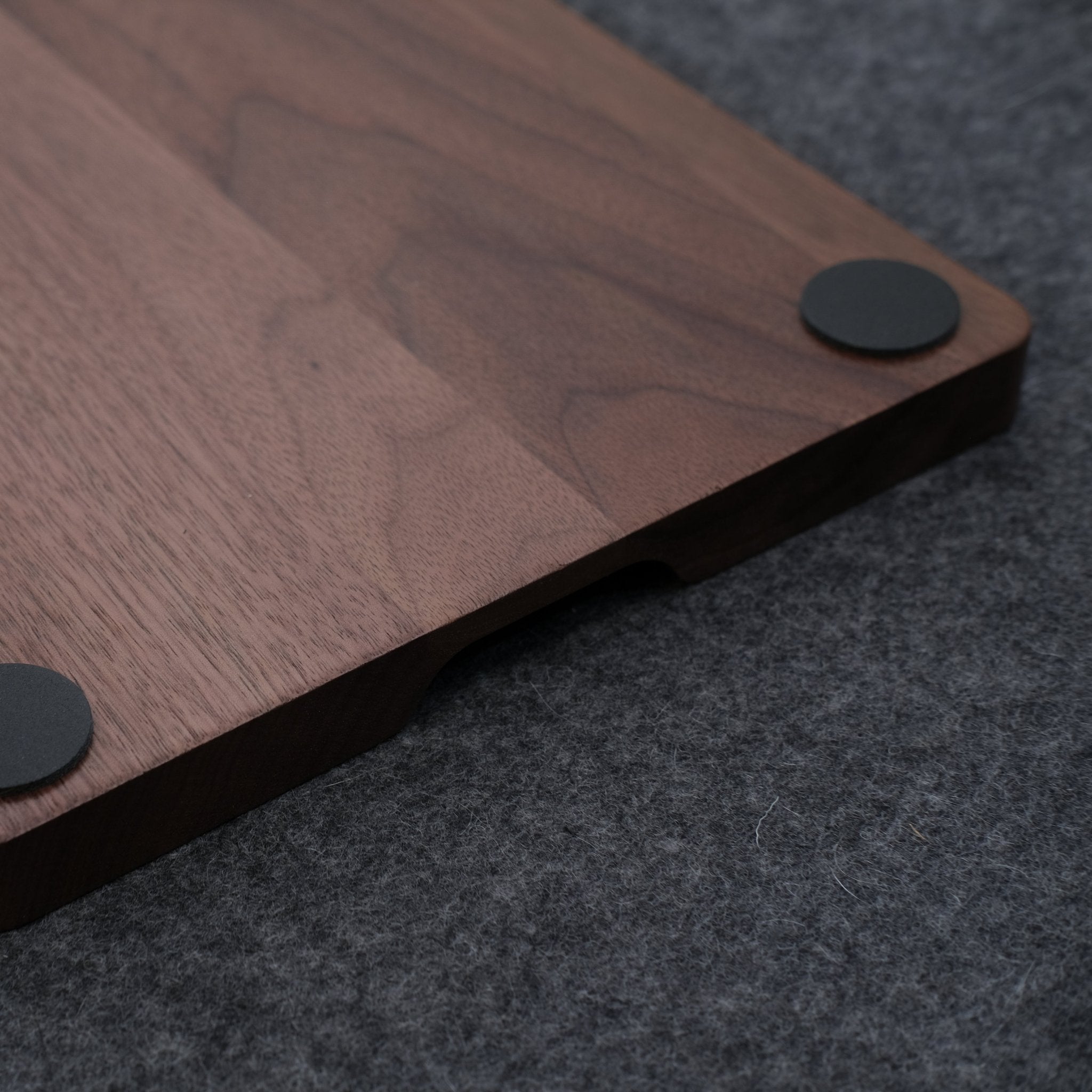 Walnut and Leather Valet Tray