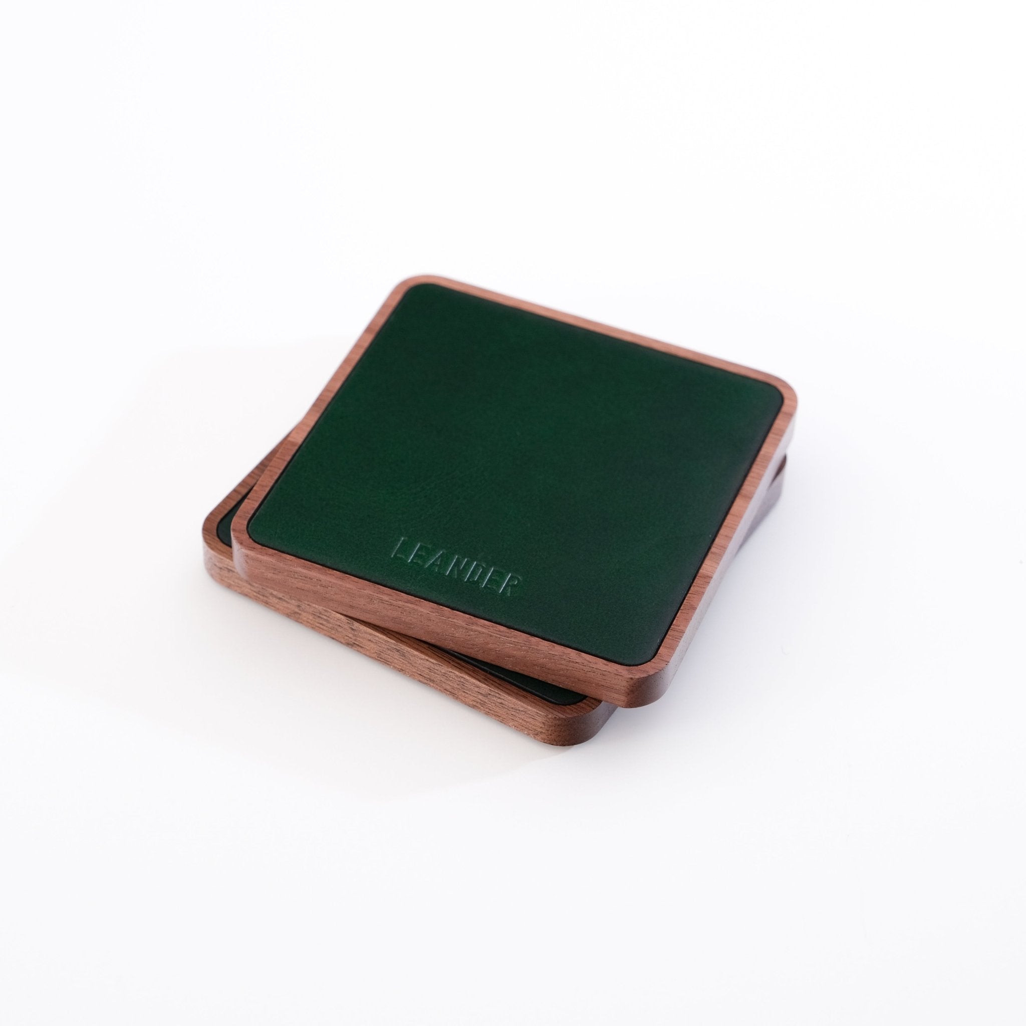 Emerald Leather Coaster